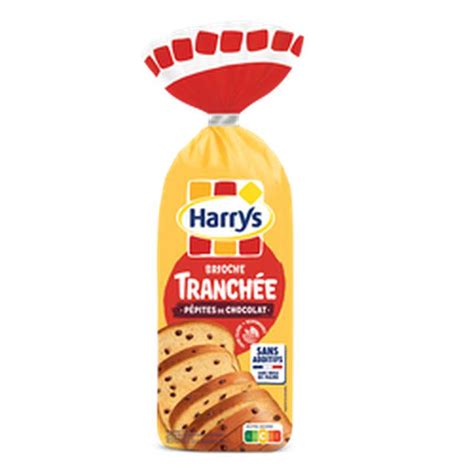 Brioche tranchée aux pépites de chocolat Harry 485 g Bam courses