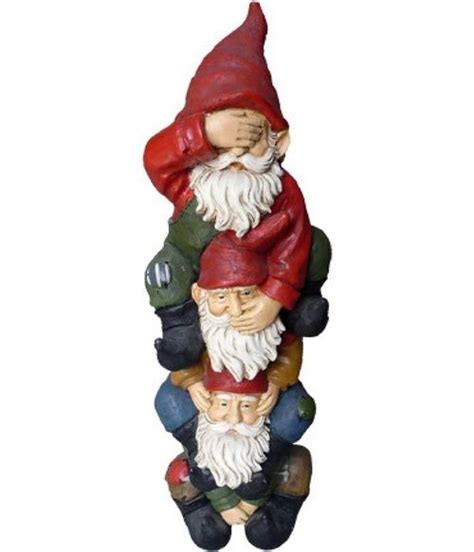 No Evil Gnome Garden Funny Garden Gnomes Evil Gnome