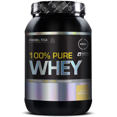 Whey Protein 100 Pure Whey 900g Probiótica Baunilha Netshoes