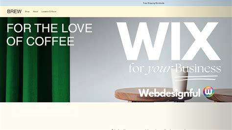 Wix Coffee Shop Website Templates Webdesignful YouTube