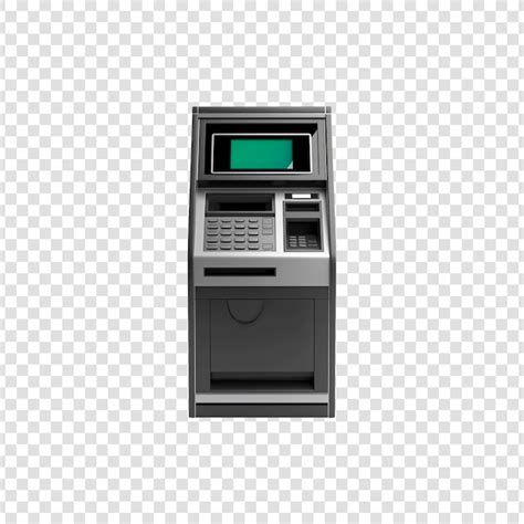 Premium Psd Atm Automated Teller Machine Isolated On Transparent