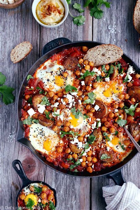 Deluxe Shakshuka With Spicy Roasted Potatoes Del S Cooking Twist