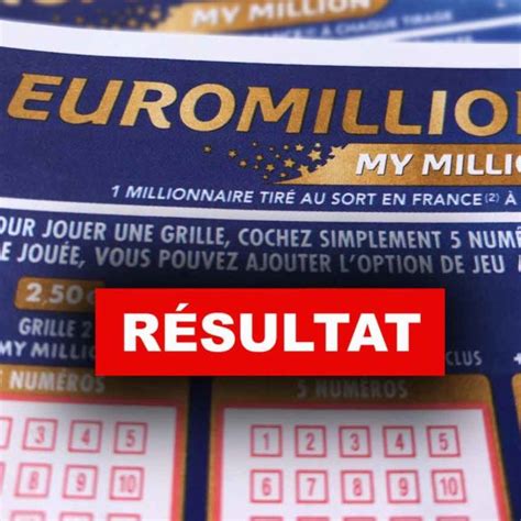 Résultat Euromillion FDJ tirage du VENDREDI 8 mars 2019