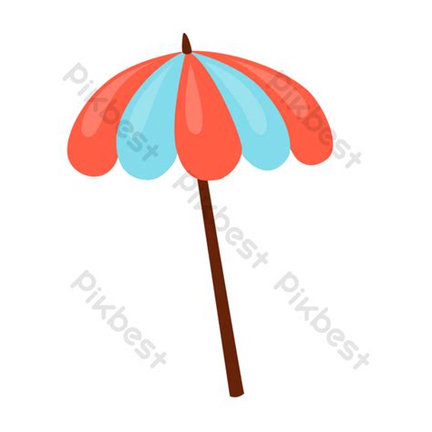 Colorful Beach Umbrellas For Summer Heat Protection Png Images Psd Free Download Pikbest