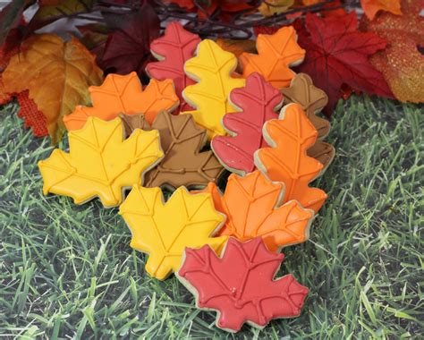 Fall Leaf Sugar Cookies Busy Being Jennifer