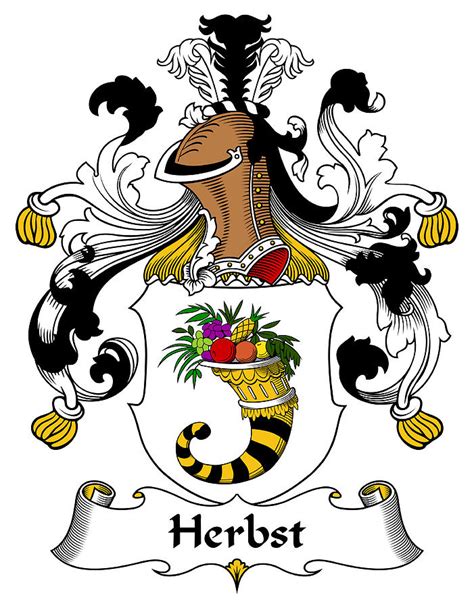 Herbst Coat Of Arms German Digital Art By Heraldry Pixels