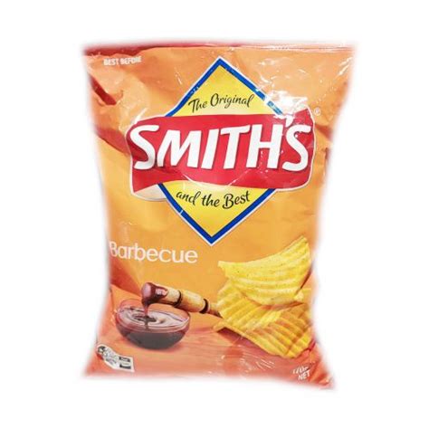 Confectionery And Snacks Smiths Bbq Crinkle Chips 170g Taste Of Asian