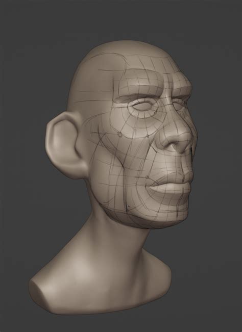 Head sketch + retopology : r/blender