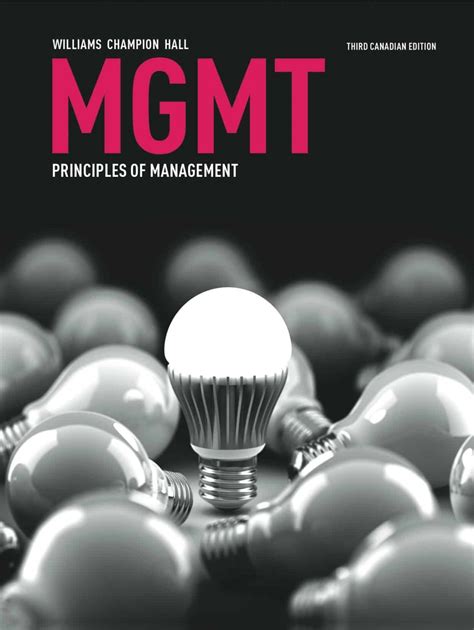 Mgmt Principles Of Management Rd Canadian Edition Yakibooki