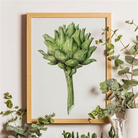 Artichoke Art Print Etsy