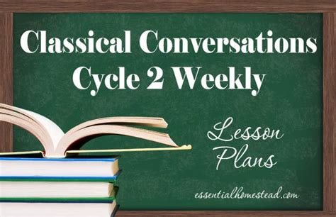 Classical Conversations Cycle 2 Weekly Lesson Plans Classical Conversations Homeschool