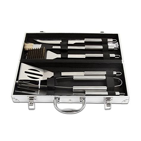 Dazone Grillbesteck Set Teilig Im Aluminium Koffer Bbq Grill