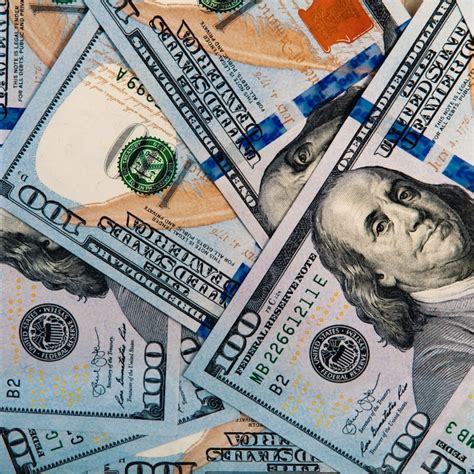 Fondo De Dólares Los Billetes De Cien Dólares Estadounidenses Se