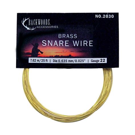 Rabbit snare wire hunting small game brass Canada - CG Emery