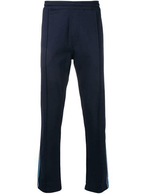 Calvin Klein Contrast Stripe Trousers In Blue Modesens Calvin Klein