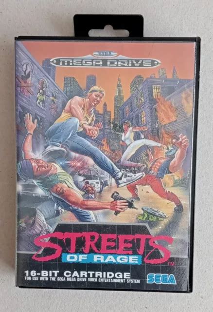 Sega Mega Drive Streets Of Rage Video Game With Instruction Booklet