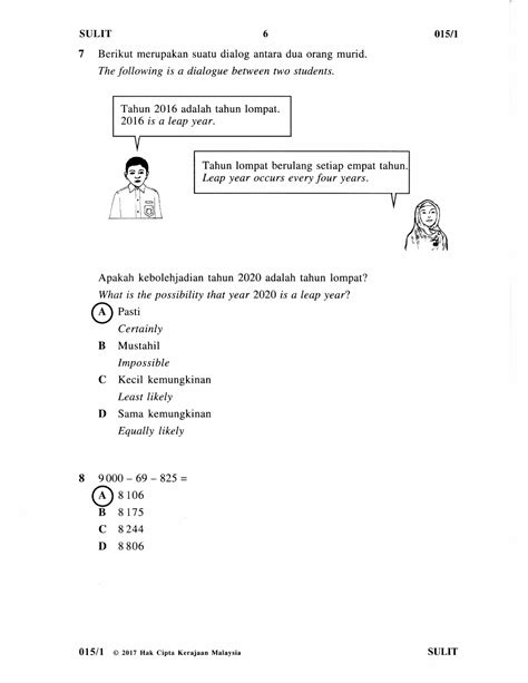 Contoh Kertas Soalan Matematik Tahun Sjkt Switchpjawe The Best Porn