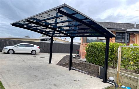 Single Carport Aluminium By Hybrid Build Archipro Nz