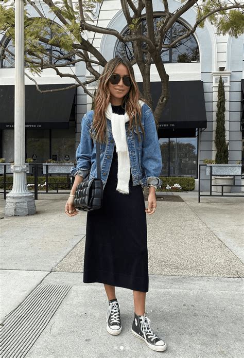 Black Denim Jacket Outfit Ideas Ultra Low Bloggers Photos