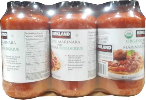 Kirkland Signature Salsa Marinara Org Nica X Ml Peso Neto