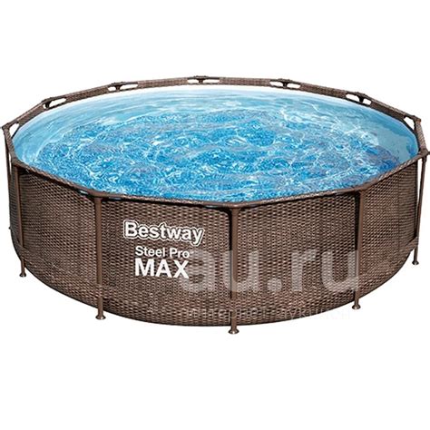 Бассейн каркасный BESTWAY "Ротанг" Steel Pro Max 366х100см (филь.нас ...