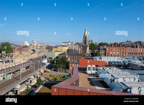 View Towards Nottingham City Centre From The Roof Of The New College