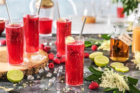 Raspberry Elderflower Mocktail Recipe The Fresh Times