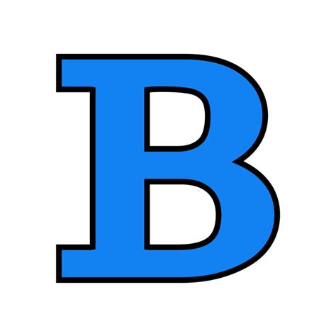 Buchstabe Letter B Buchstaben Lettern Blau