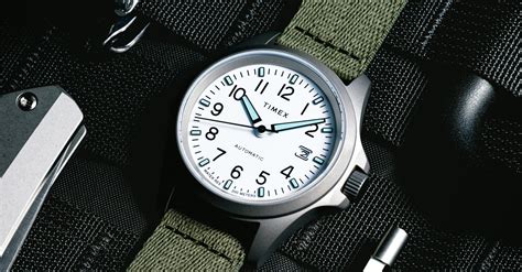 Huckberry X Timex Launch Tough Titanium Automatic Field Watch Maxim