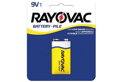 9 Volt Rayovac Heavy Duty Battery Carded Only Batteries