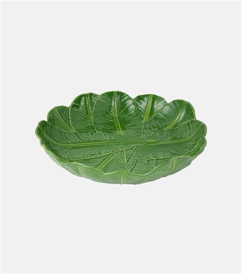 Banana Da Madeira Ceramic Tray In Green Bordallo Pinheiro Mytheresa