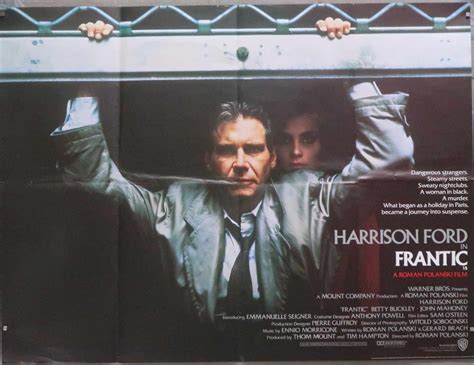 Frantic Original Movie Poster UK quad 40"x30" - Simon.Dwyer - a fast ...