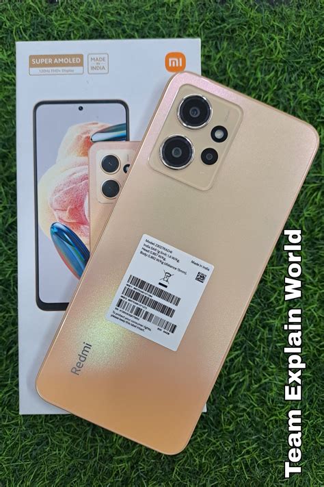 XIAOMI REDMI NOTE 12 GOLD COLOUR Design First Lookfirst