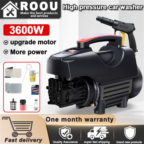 3600w Portable High Pressure Washer Automatic Household Washer Spray