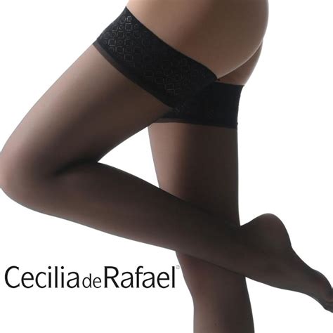 Cecilia de Rafael Samara 10 Bas スペイン直輸入 ガーターストッキング 10デニール レースバンド シリコンストッパー付 Import Lingerie