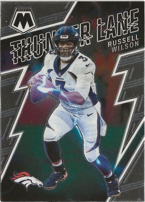 2022 Panini Mosaic Russell Wilson Thunder Lane SP Denver Broncos EBay