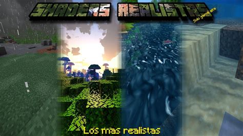 Top Shaders Realistas Para Minecraft Pe Youtube