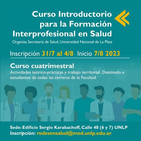 Curso Introductorio De Formaci N Interprofesional En Salud Facultad