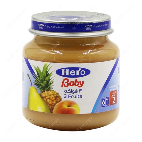 Hero Baby 3 Fruits Stage 2 130 G Buy Online