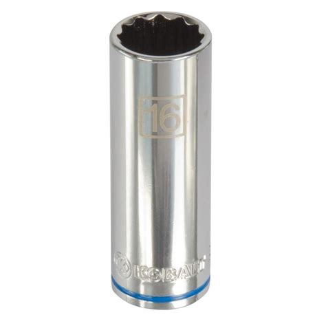 Shop Kobalt Metric 1/2-in Drive 12-point 16mm Deep Socket at Lowes.com