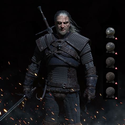 ArtStation - Geralt of Rivia | Smart Materials, Massimiliano Bianchini | The witcher geralt, The ...