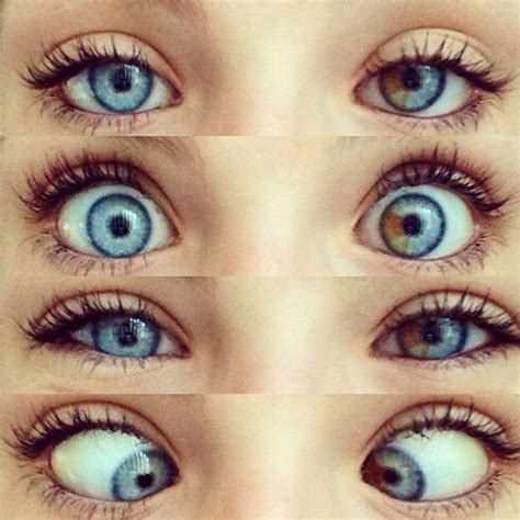 Beautiful Blue Brown Eyes Tumblr Unique Mixed Eye Color Augen