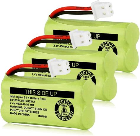 BT183342 BT283342 2 4V 400mAh Ni MH Y Pack Compatible For BT166342