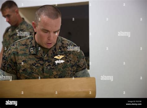 U S Navy Chaplain Lt David Jones Gives The Invocation During