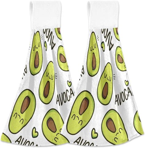 Coolnut X Hanging Kitchen Hand Towels Dishcloths Sets With Loop