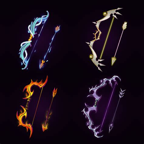 Artstation Elemental Bows And Arrows