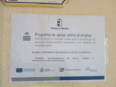 Programa De Apoyo Activo Al Empleo Ayuntamiento De San Bartolom De