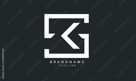 Alphabet Letters Initials Monogram Logo SK KS S And K Stock Vector