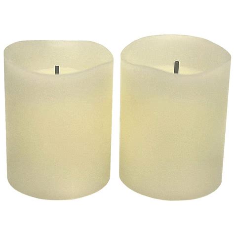 Gerson 42972 Bisque Flameless Led Wax Candle