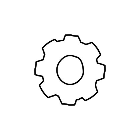 gear sketch vector icon 22339632 Vector Art at Vecteezy